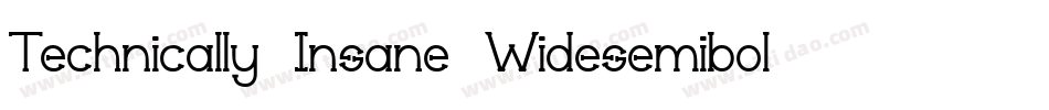Technically Insane Widesemibold字体转换